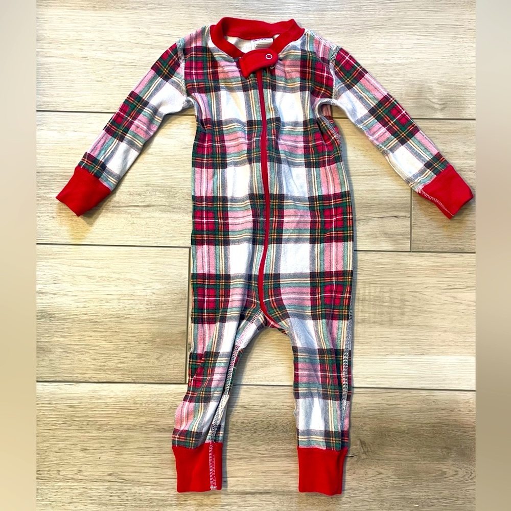 Hanna Andersson Plaid Holiday Zip Sleeper